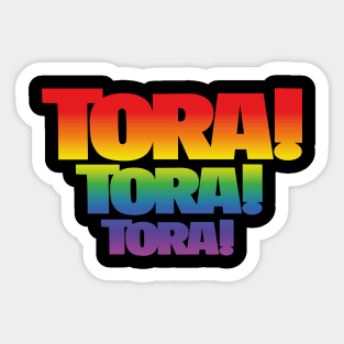 Tora! Tora! Tora! Title (rainbow effect) Sticker